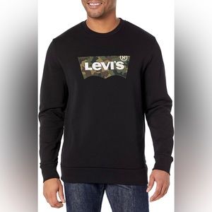 •NWT•Levi’s Men’s Graphic Crewneck Sweatshirt- ‘Mineral Black’ 3XL